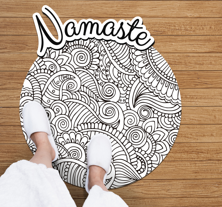 Covor de vinil mandala namaste - TenStickers