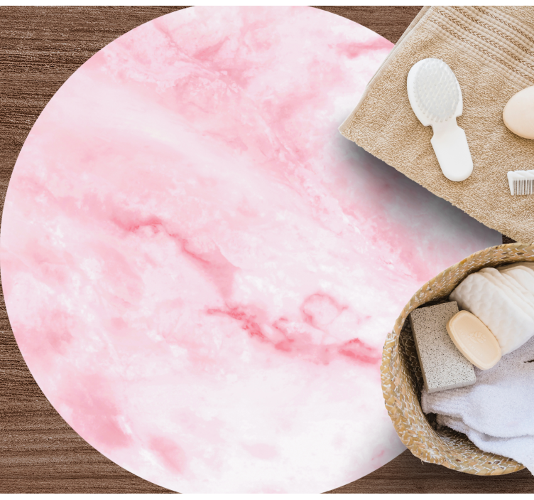 Covor de vinil marmura efect roz realist - TenStickers