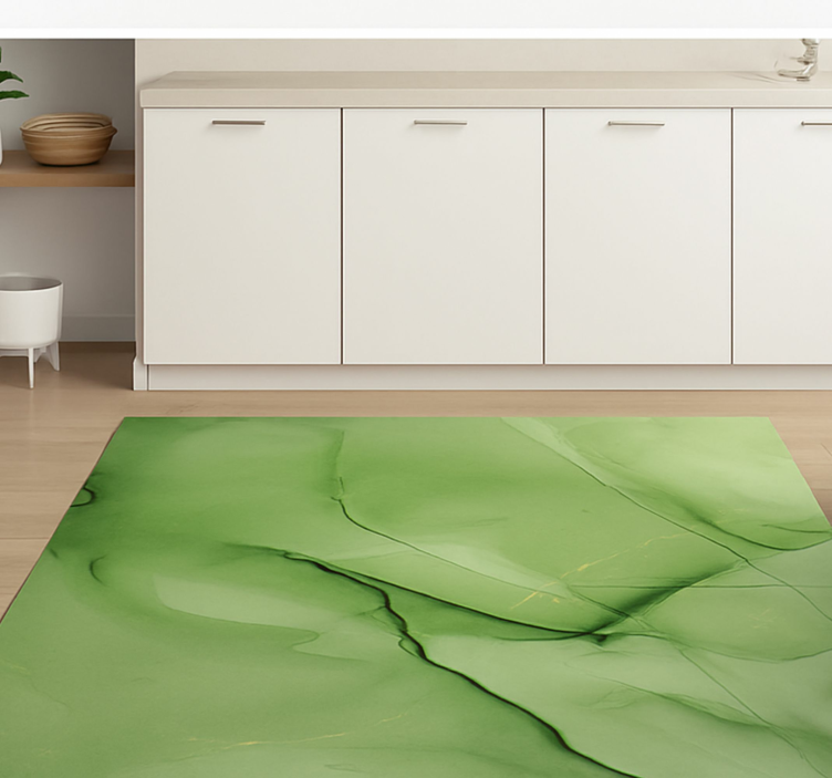 Covor de vinil marmura motiv cu efect de smarald - TenStickers