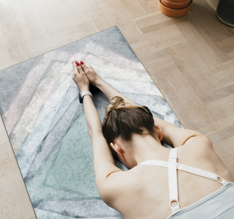 Covor de vinil marmura simetrie a marmurei - TenStickers