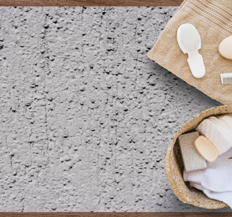 Covor de vinil efect de piatră beton gri texturat - TenStickers