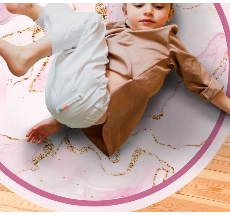 Covor de vinil marmura vârtej roz elegant - TenStickers