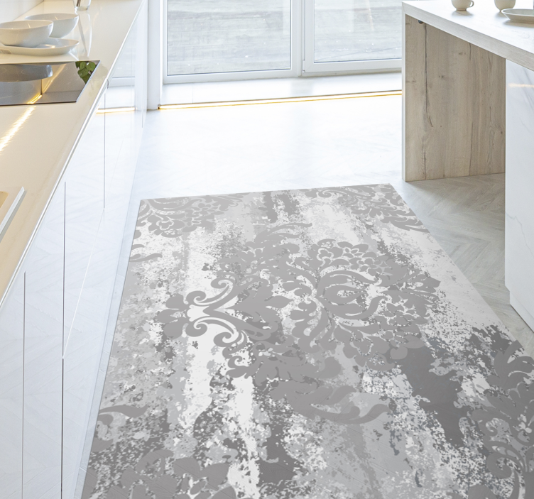 Covor de vinil marmura vârtejuri gri elegante - TenStickers