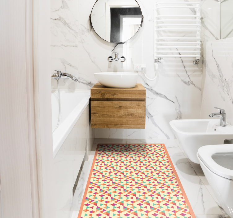 Covor de vinil mozaic alergător cu model mozaic - TenStickers