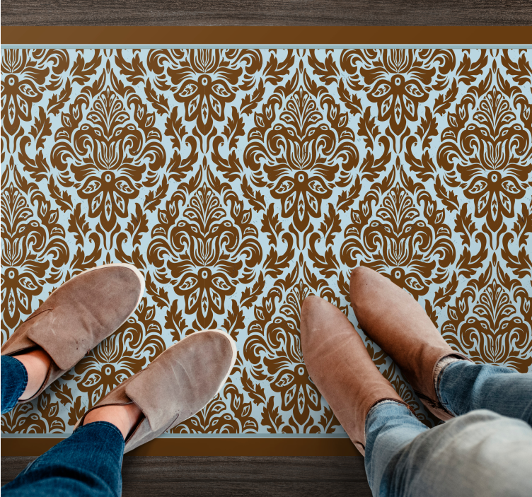 Covor de vinil epocă aranjament floral elegant - TenStickers