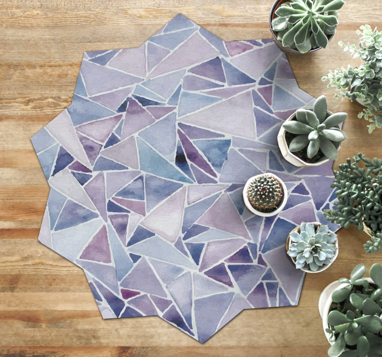 Covor de vinil mozaic aranjament geometric modern - TenStickers