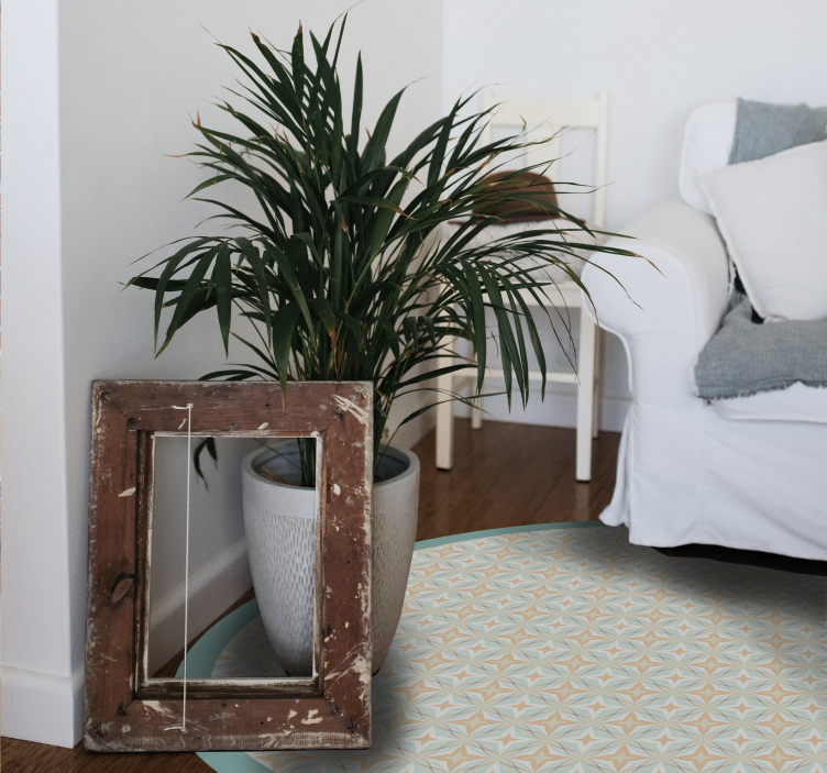 Covor de vinil mozaic cerc model mozaic - TenStickers