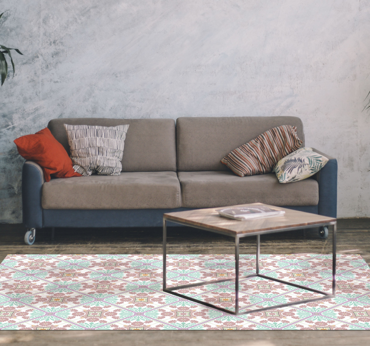 Covor de vinil mozaic plăci ornamentale colorate - TenStickers