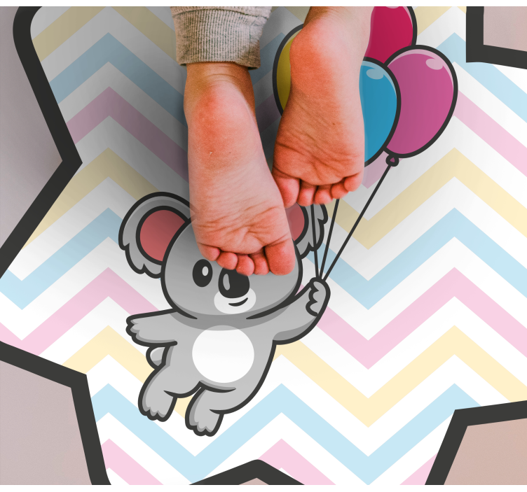 Covor de vinil pentru copii balon jucăuș koala - TenStickers