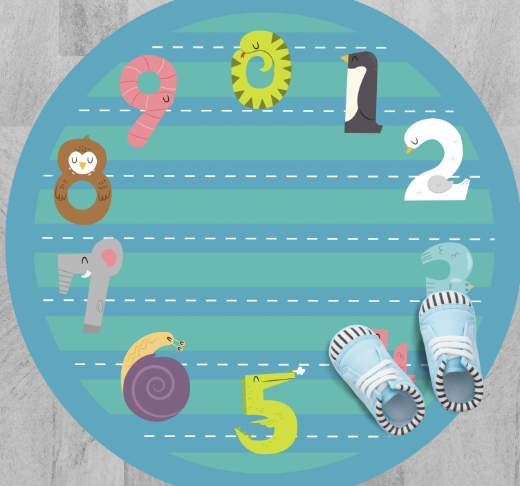 Covor de vinil pentru copii circuit circular - TenStickers