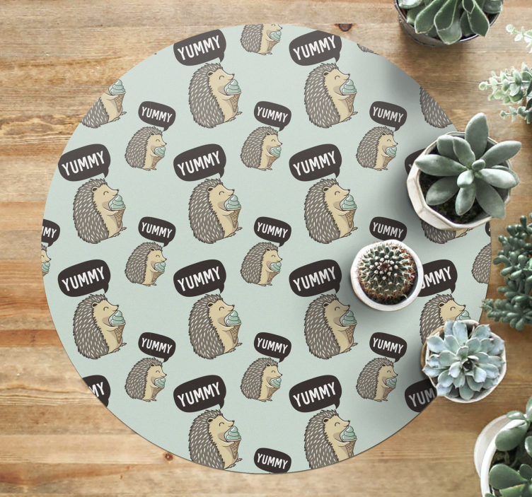 Covor de vinil pentru copii deliciul ariciului - TenStickers