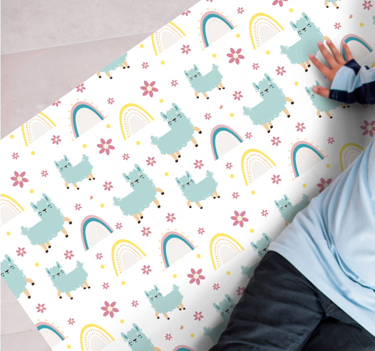 Alții covor de vinil curcubeu și lame - TenStickers