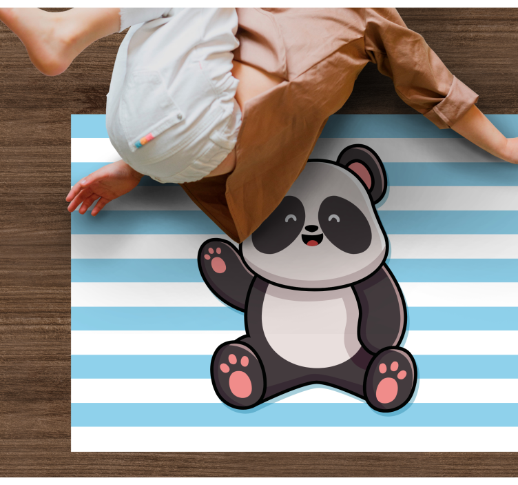 Covor de vinil pentru copii design jucăuș de panda - TenStickers