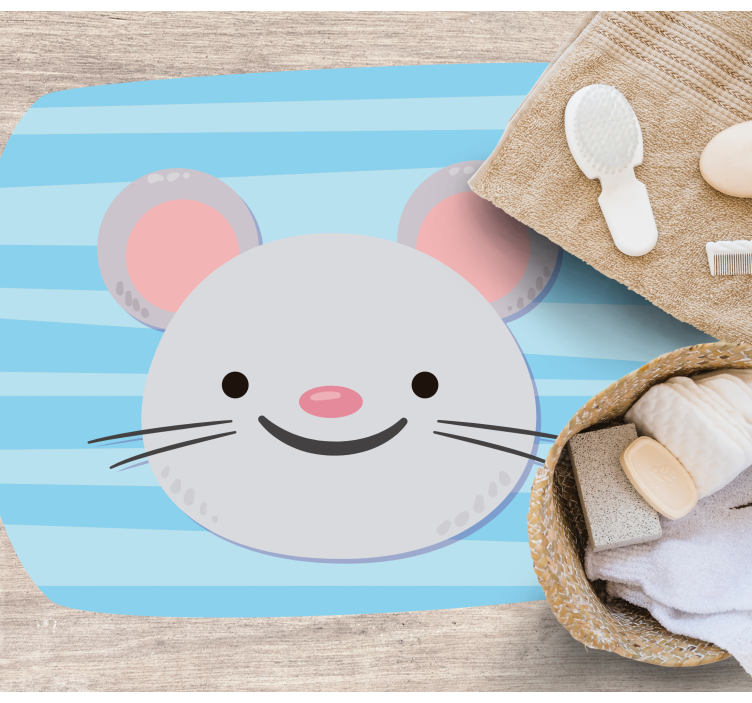 Covor de vinil pentru copii față drăguță de șoarece - TenStickers