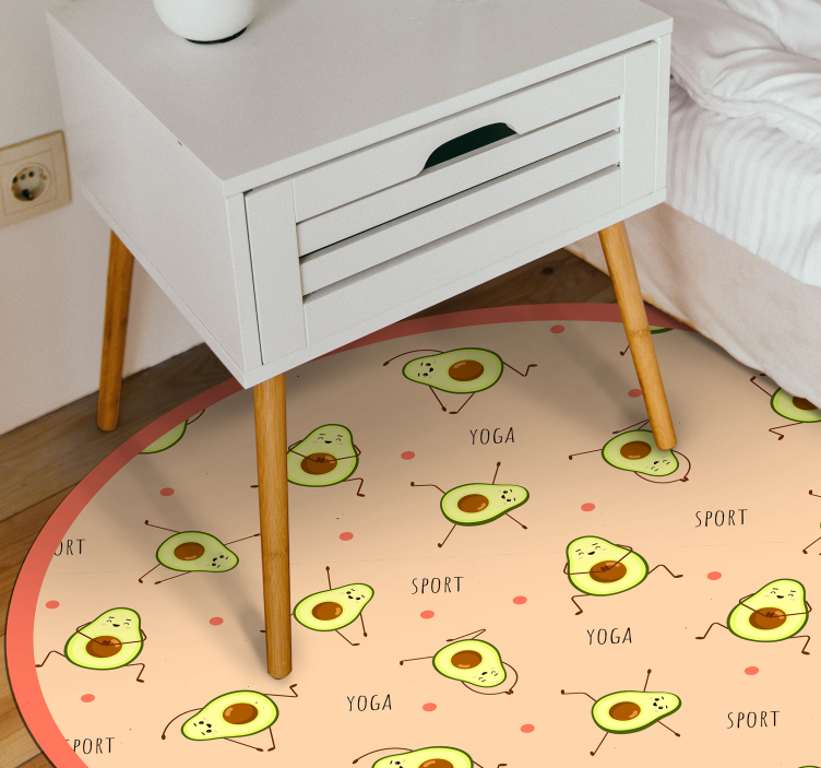 Covor de vinil pentru copii joc de activitate avocado - TenStickers