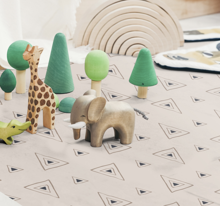 Covor de vinil pepiniere model triunghi elegant - TenStickers