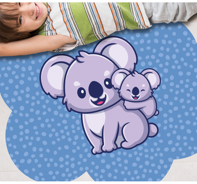 Covor de vinil pentru copii pereche drăguță de koala - TenStickers