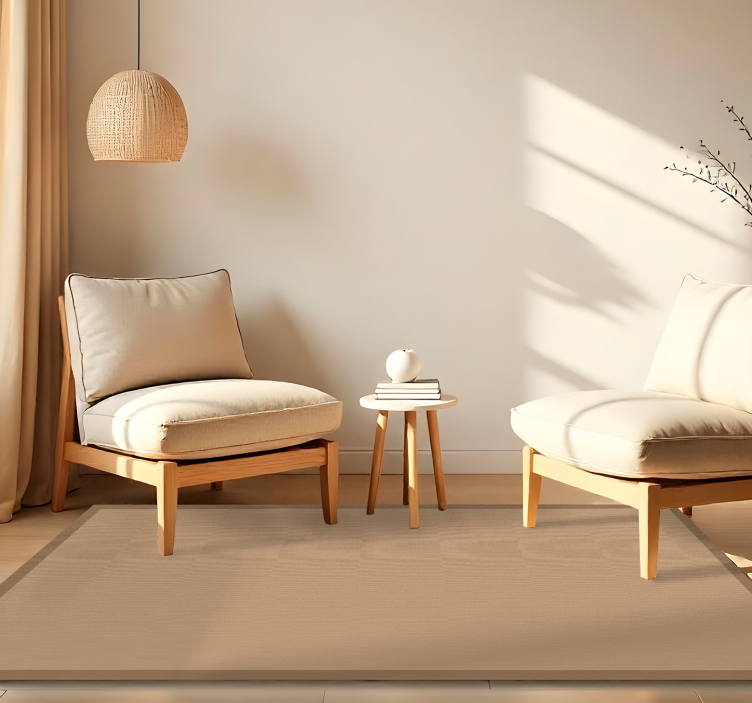 Covor de vinil pentru sala de mese aspect simplu de iută - TenStickers