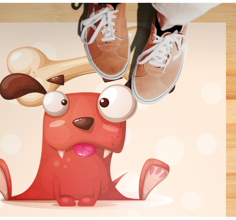 Covor de vinil pepiniere cățeluș vesel - TenStickers