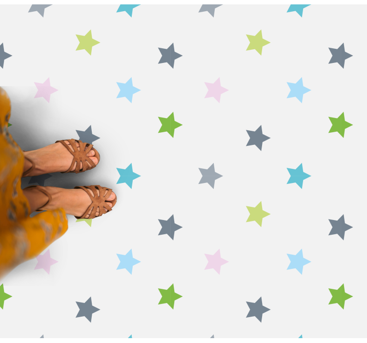 Covor de vinil stele culori minimaliste - TenStickers