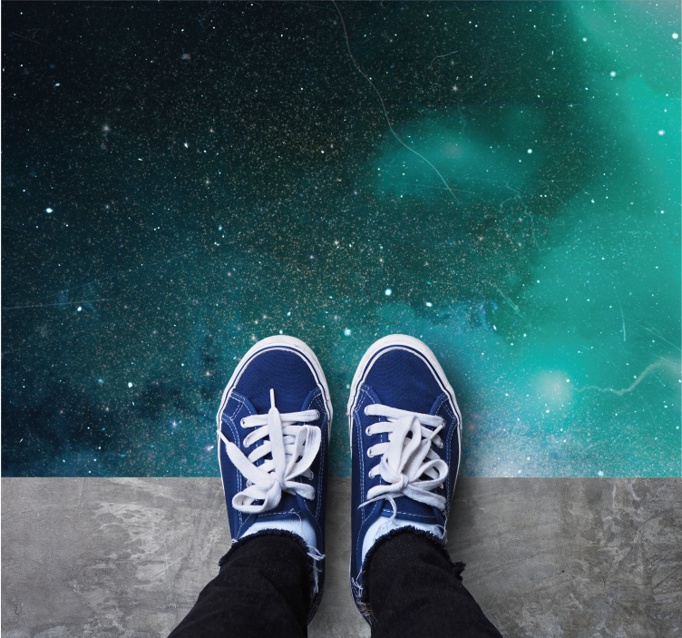 Covor de vinil stele nuanța galaxiei cosmice - TenStickers