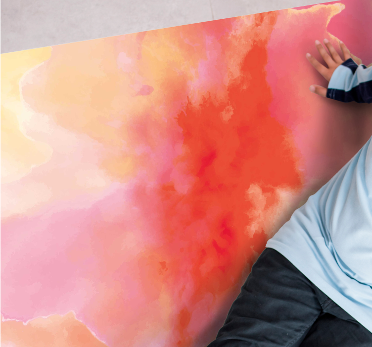 Alții covor de vinil nuanțe abstracte vibrante - TenStickers