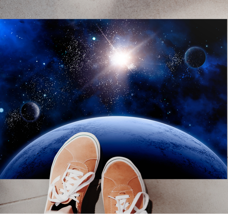 Alții covor de vinil scenă cosmică înstelată - TenStickers