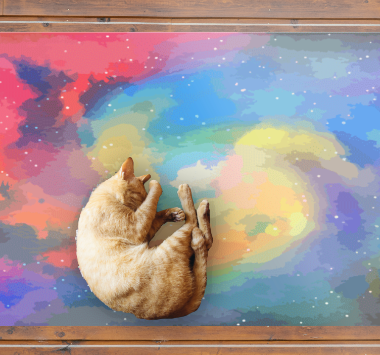 Covor vinil modern vârtej ceresc - TenStickers