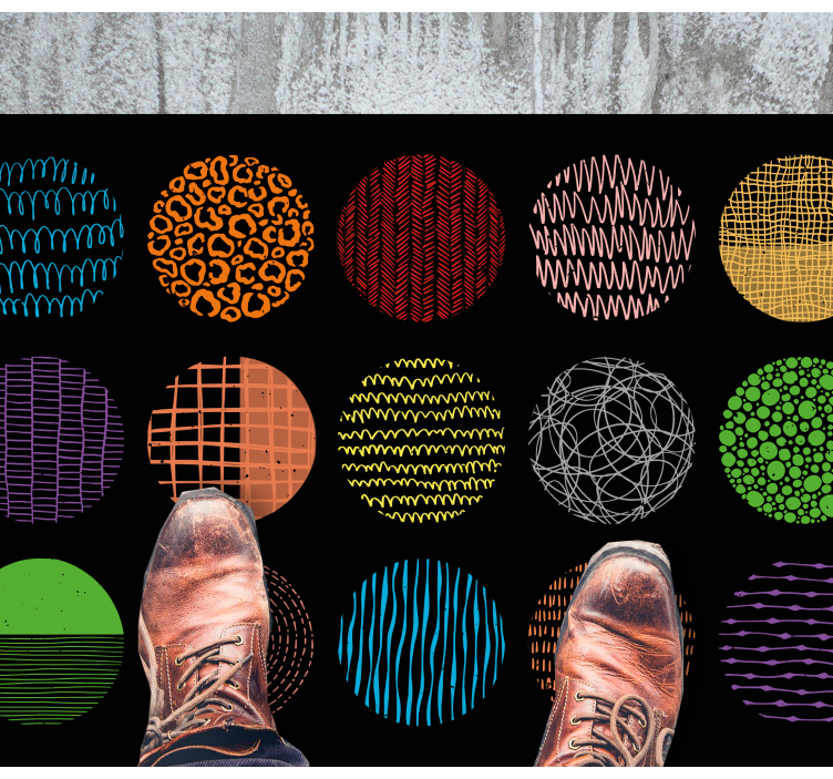 Covor vinil modern colecție de modele vibrante - TenStickers