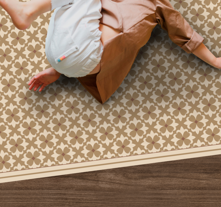 Covor de vinil mozaic imprimeu botanic - TenStickers