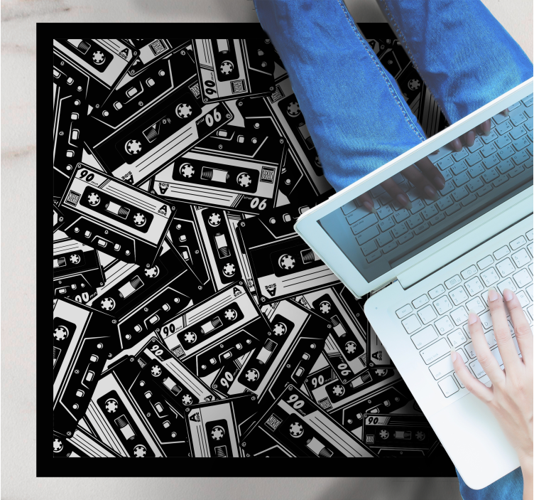 Covor de vinil Adolescenți motivul casetei video - TenStickers