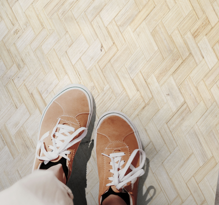 Covor de vinil texturat parchet în schemă - TenStickers