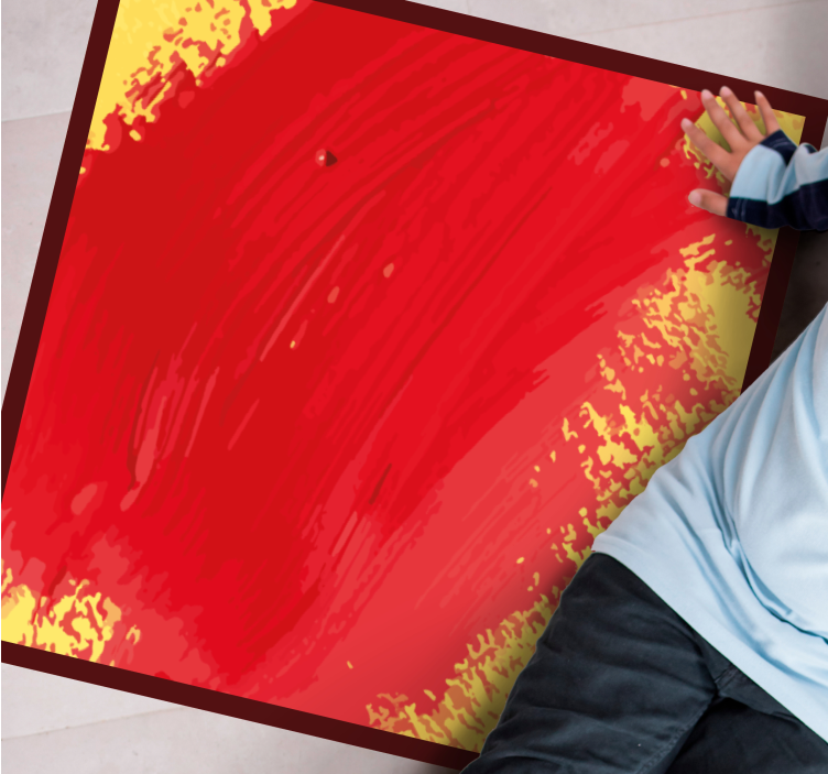 Covor vinil modern stropi de culori vibrante - TenStickers