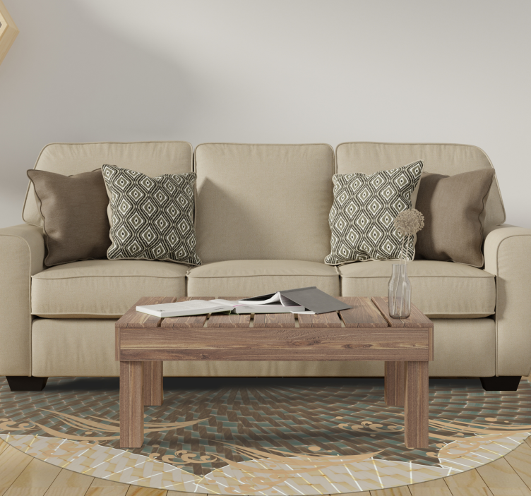 Covor de vinil hol stil texturat japonez - TenStickers