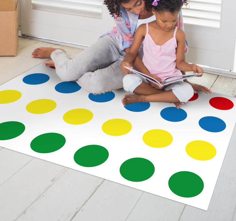 Covor de vinil joc twister pentru copii - TenStickers