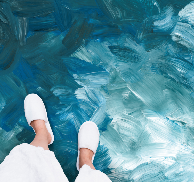 Covor din vinil cu tușe oceanice - TenStickers