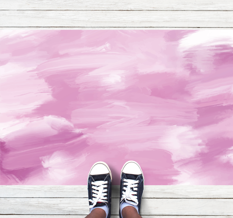 Covor din vinil nuanțe delicate de roz - TenStickers