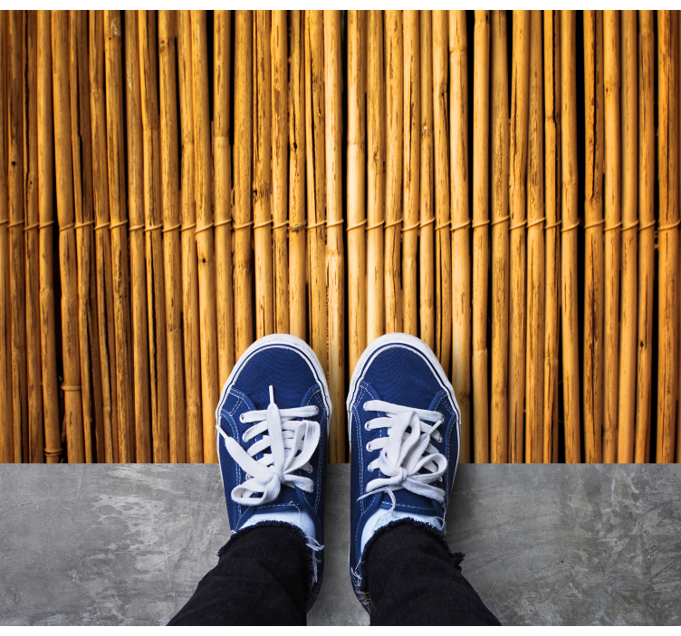 Covor de dormitor cu textură frumoasă din bambus - TenStickers