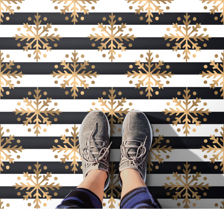 Covor elegant din vinil de fulgi de zăpadă - TenStickers