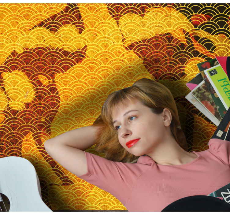 Covor elegant cu textură de aur - TenStickers