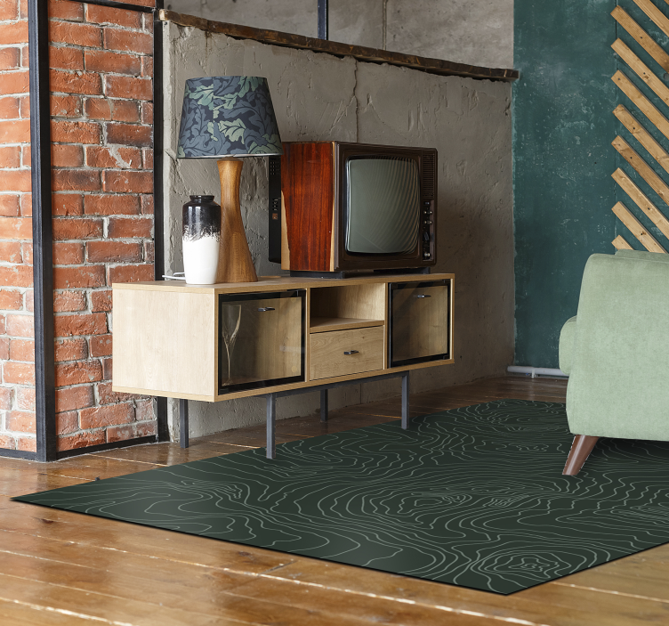 Covor pvc harta topografica harta lumii - TenStickers