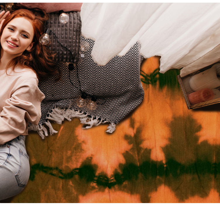 Covor maro și negru cu cravată - TenStickers