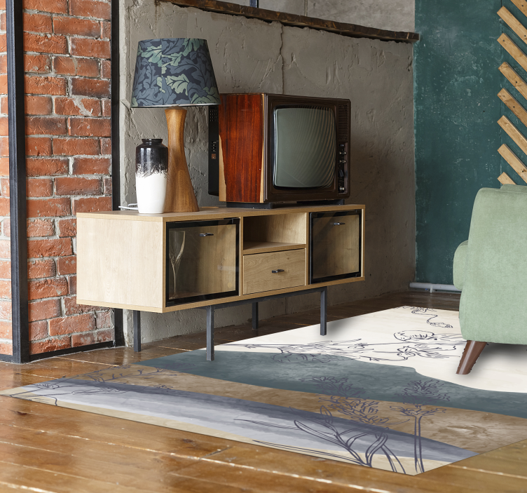 Covor floral pictat natura - TenStickers