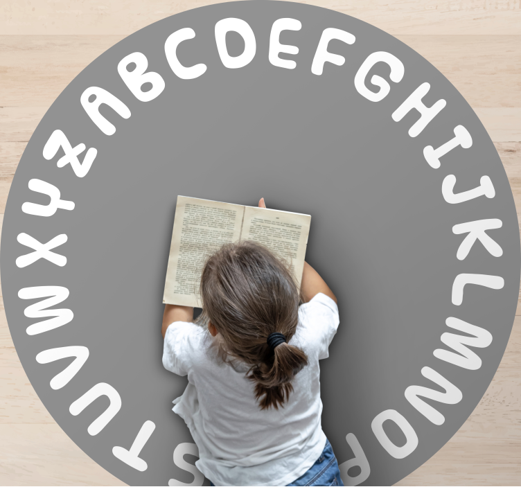 Covor vinil alfabet cerc alfabetic - TenStickers