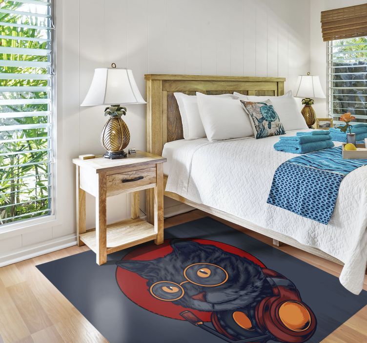 Covor vinil animal astronaut felin - TenStickers