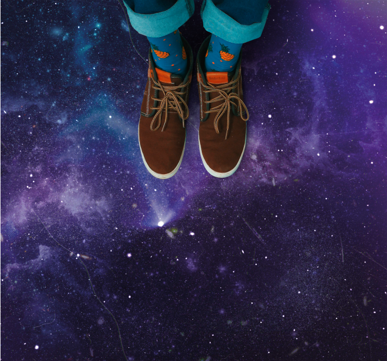 Covor de vinil stele scenă galactică cosmică - TenStickers