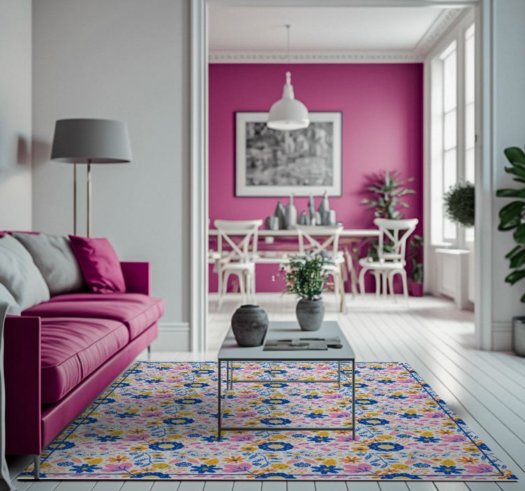 Covor vinil cu aspect de natura primăvara florilor - TenStickers