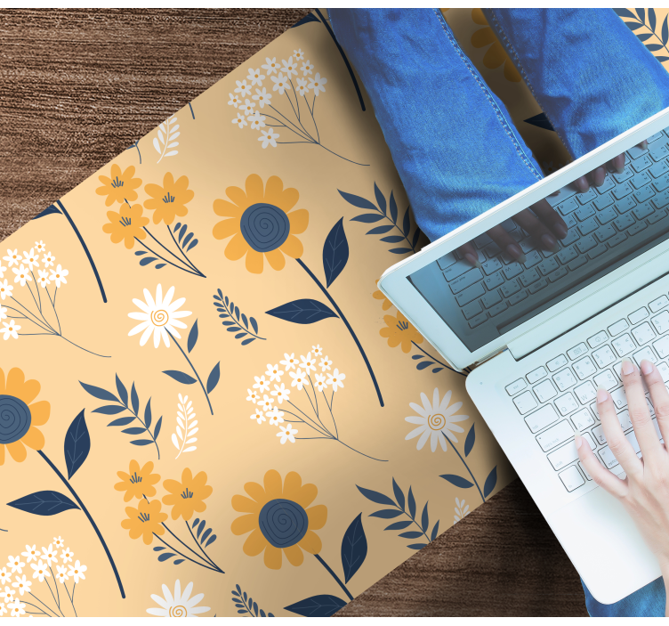 Covor vinil flori și plante aranjament botanic vesel - TenStickers