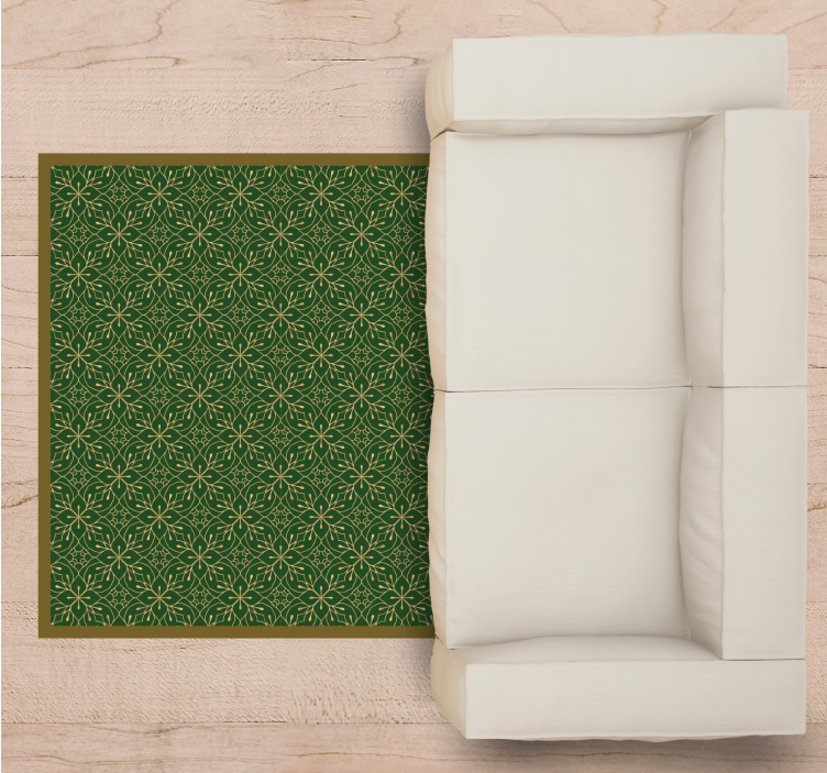 Covor vinil flori și plante motiv botanic grațios - TenStickers