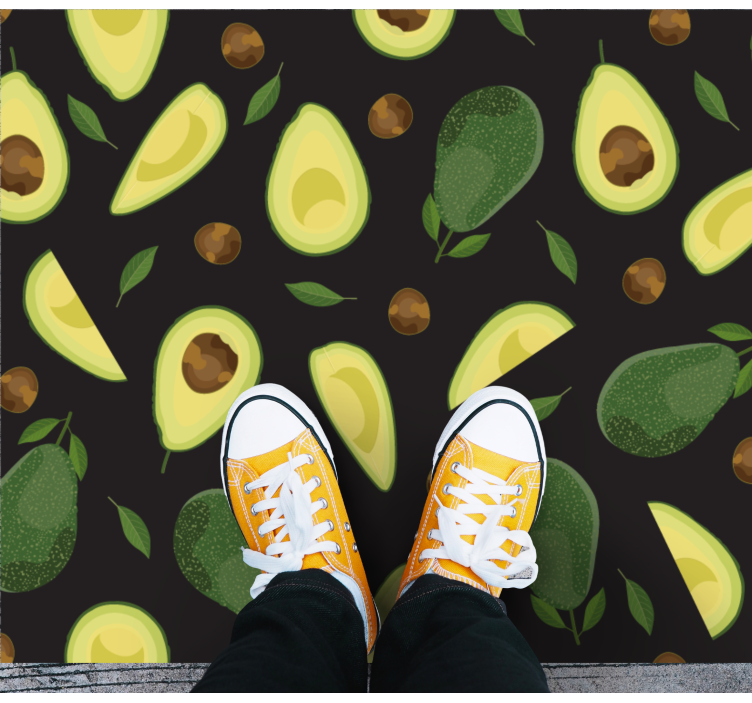 Covor de vinil pentru bucătărie motivul avocado - TenStickers